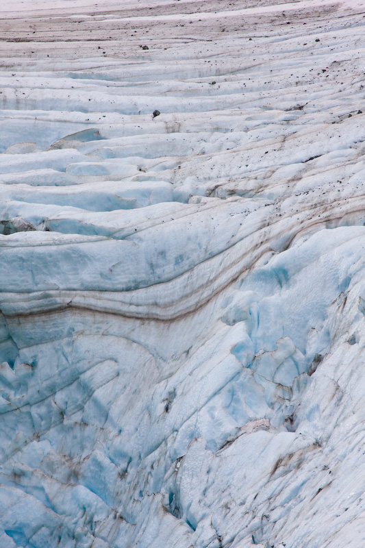Crevasses In Glacier